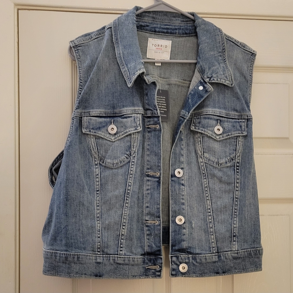 Torrid Blue Denim Vest